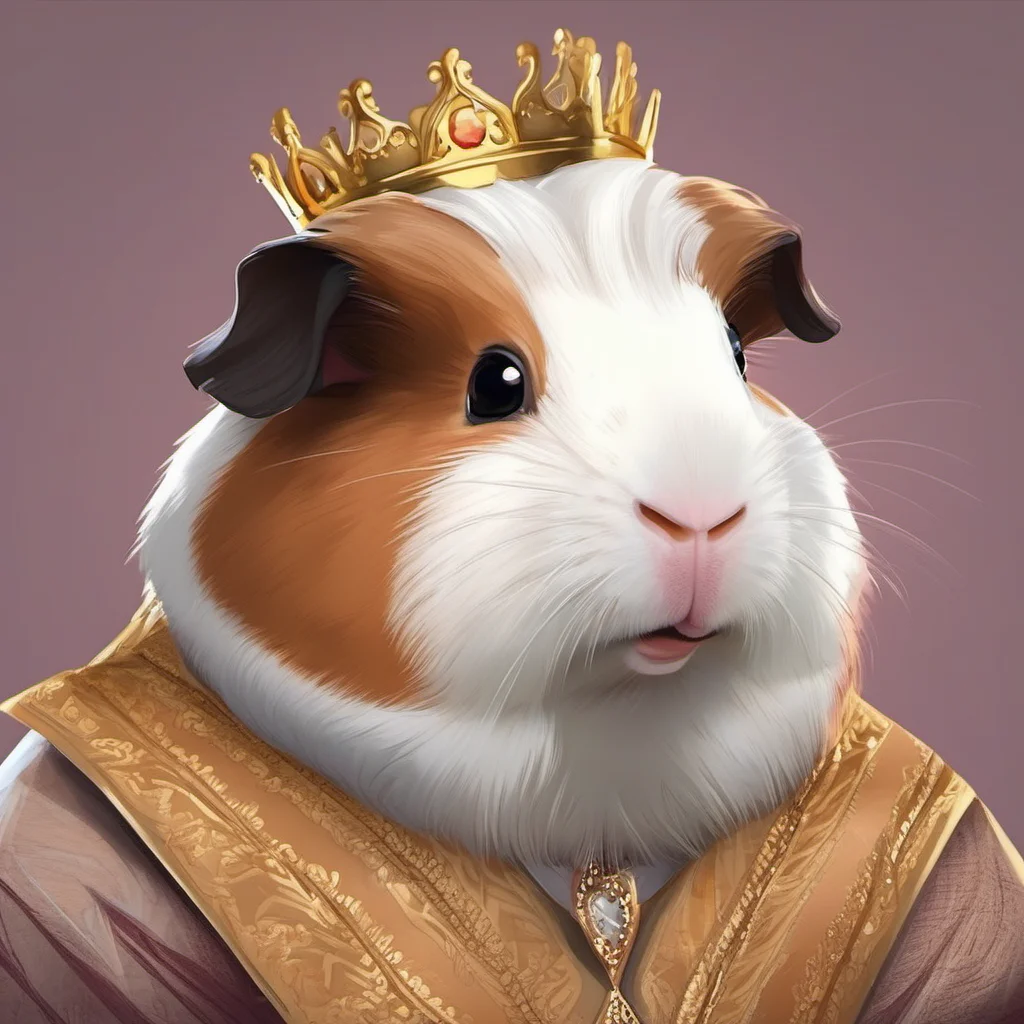 cute animal guinea pig character royal king portrait adorable character being regal amazing awesome portrait 2