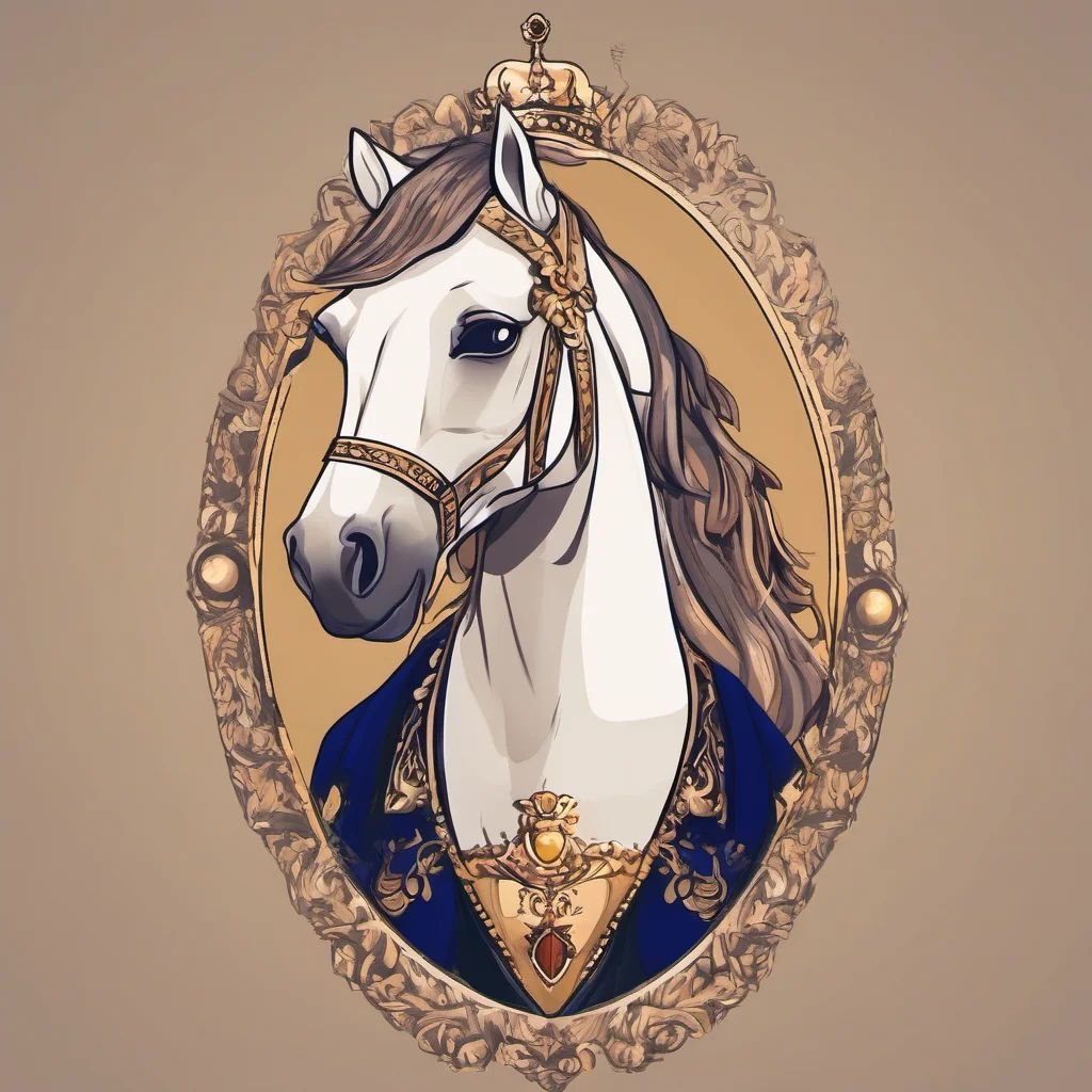 aicute animal horse character royal king portrait adorable character fancy regal confident engaging wow artstation art 3