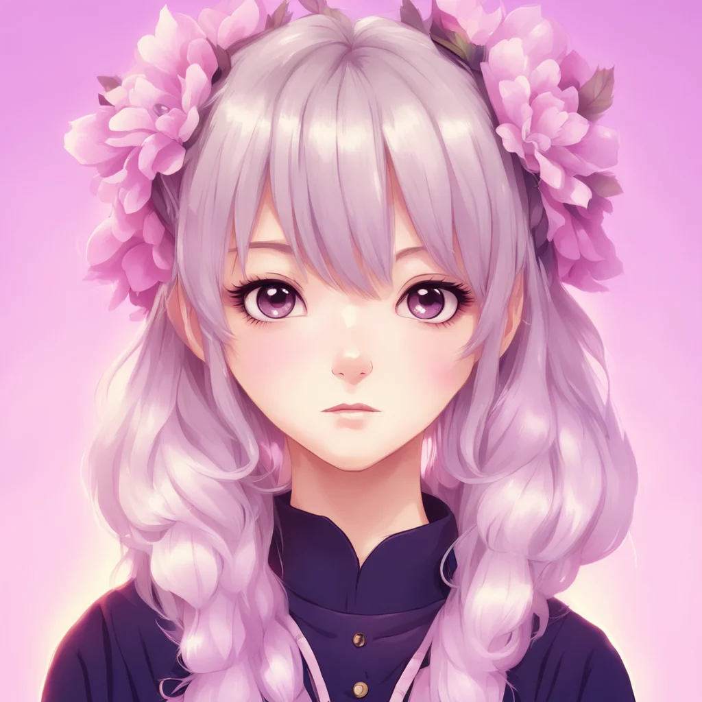 cute anime feminine portrait