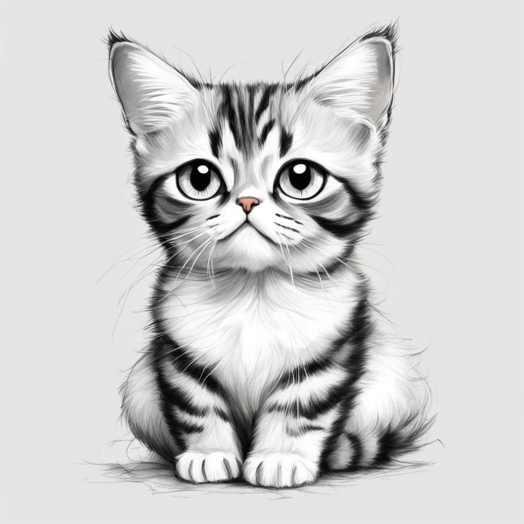 aicute cat sketch good looking trending fantastic 1