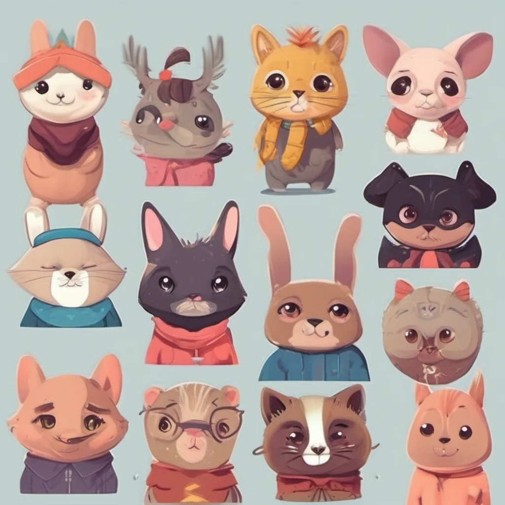 cute character portrait animal adorable trending funny character  good looking trending fantastic 1