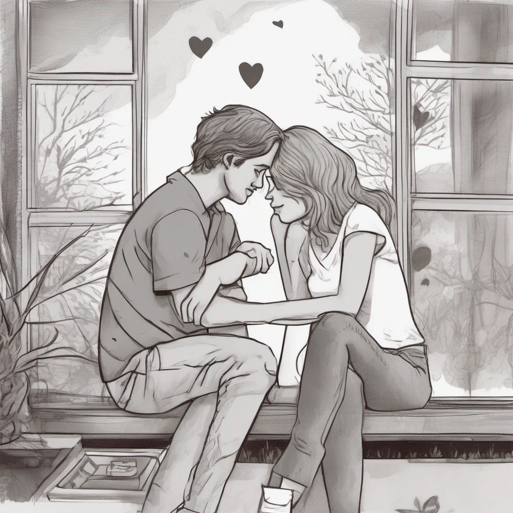 aicute draw of a couple in love with each other good looking trending fantastic 1