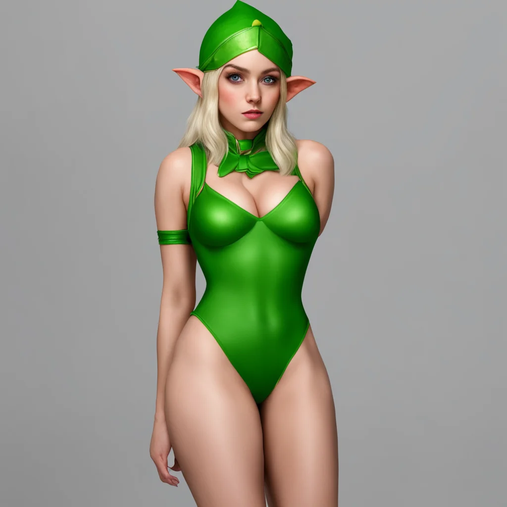cute female elf wedgie