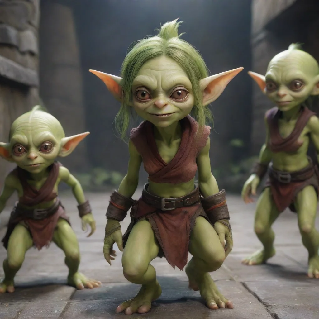 aicute female goblin harem first person