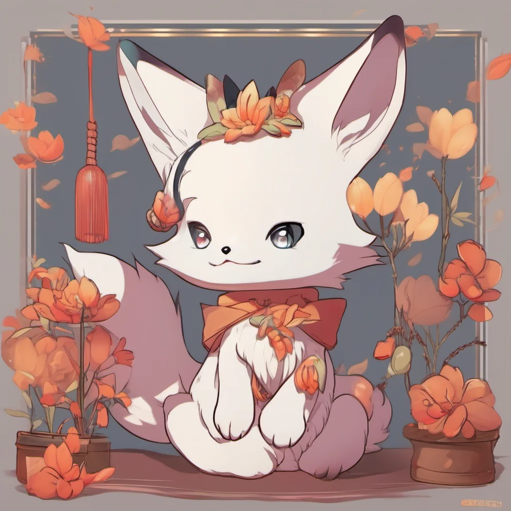 cute kitsune smiling amazing awesome portrait 2