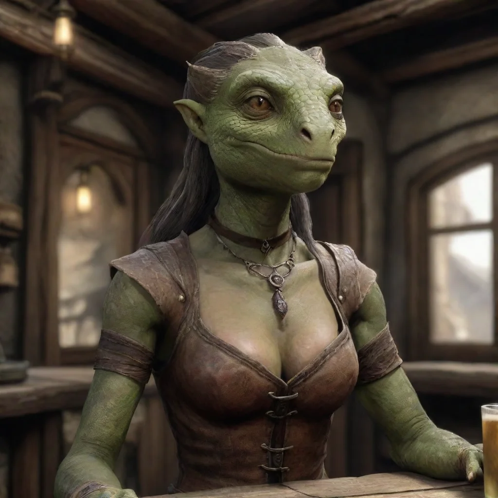 aicute lizard woman tavern skyrim