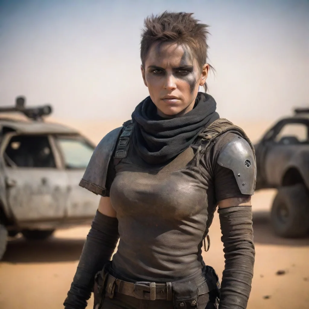 aicute mad max soldier woman first person romantic