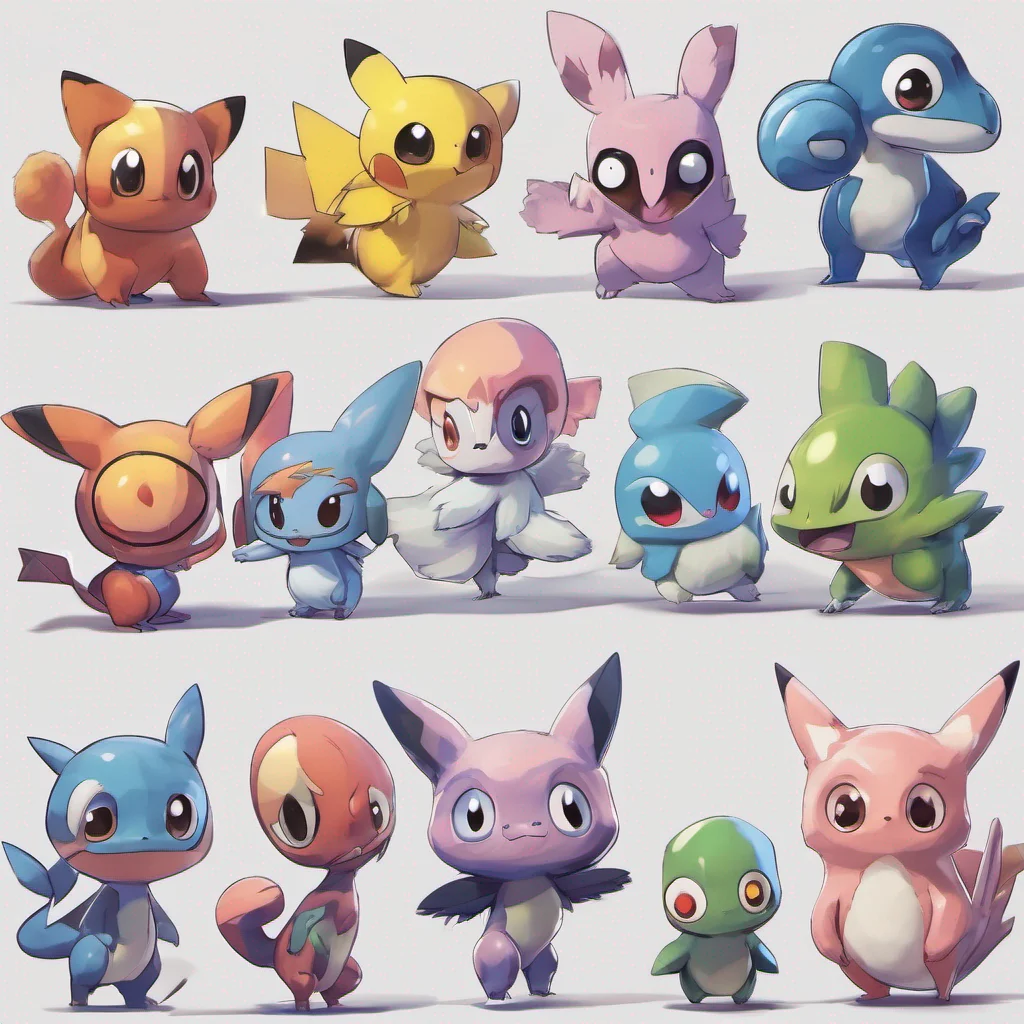 aicute pokemon colourful pose big eyes character portrait epic heroic adorable 