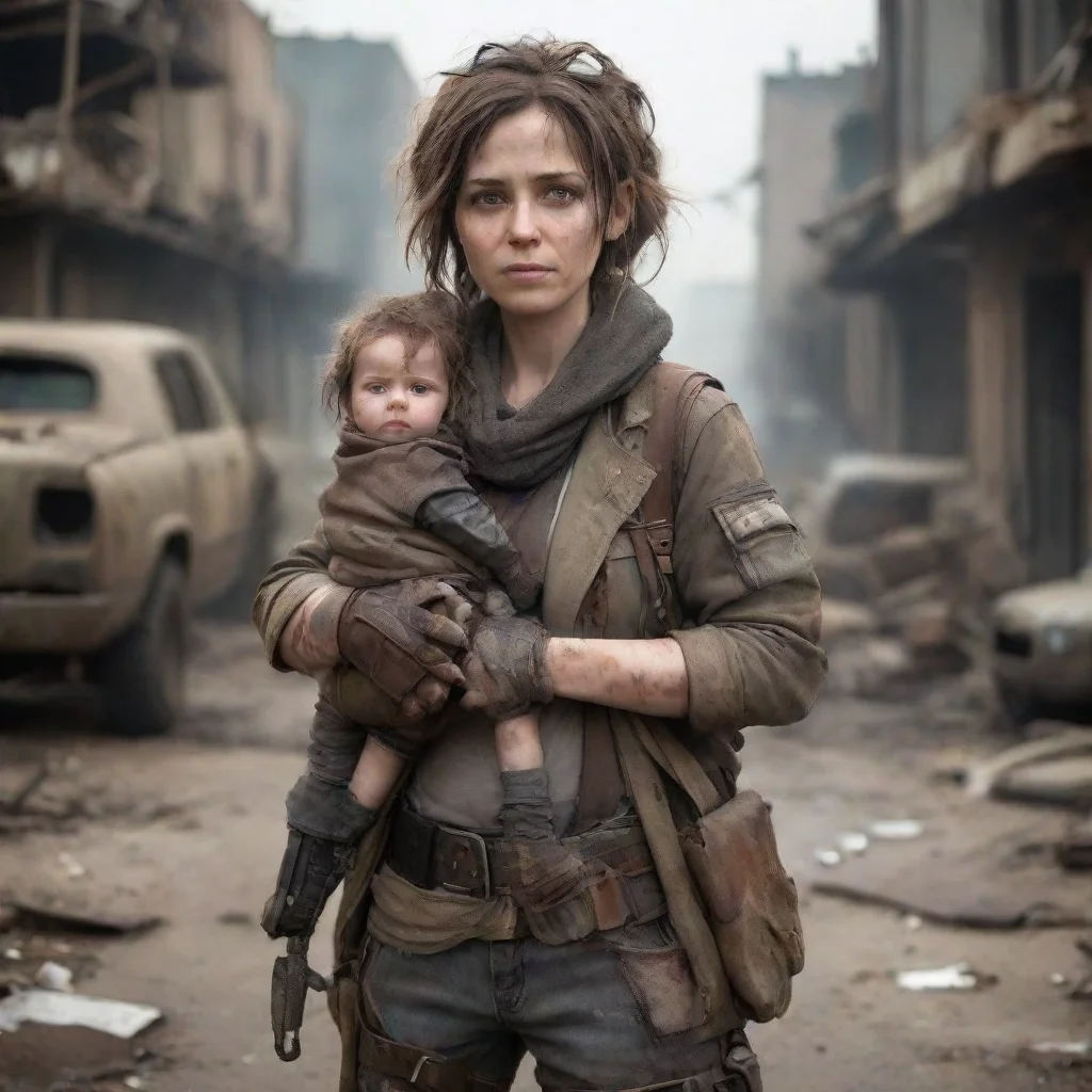 aicute post apocalyptic mother