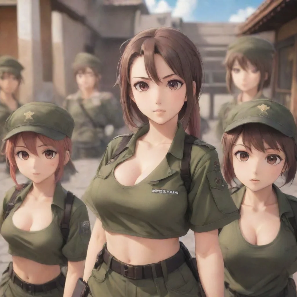 aicute soldier women harem first person anime style