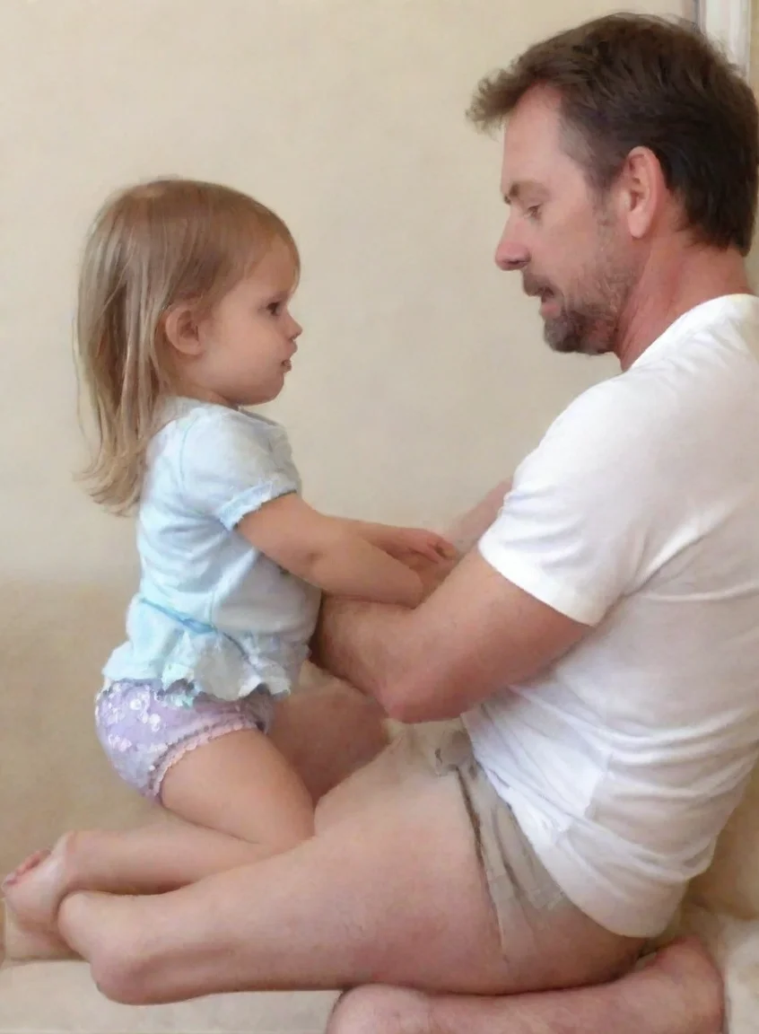 aidaddy touches little girl with her legs spreado portrait43