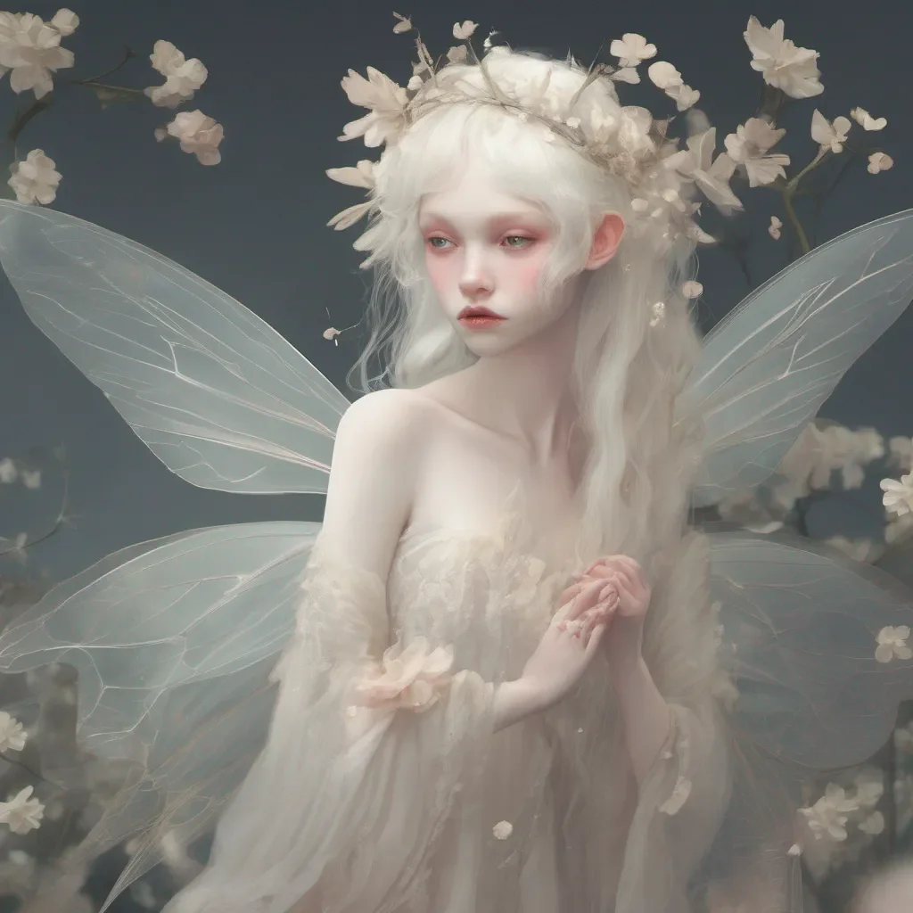 aidainty albino cute fairy etheral confident engaging wow artstation art 3