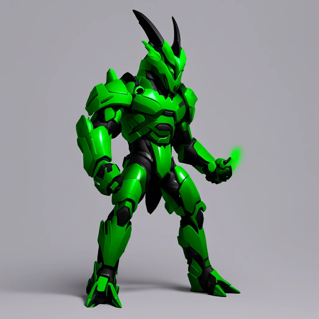 aidark green protogen confident engaging wow artstation art 3