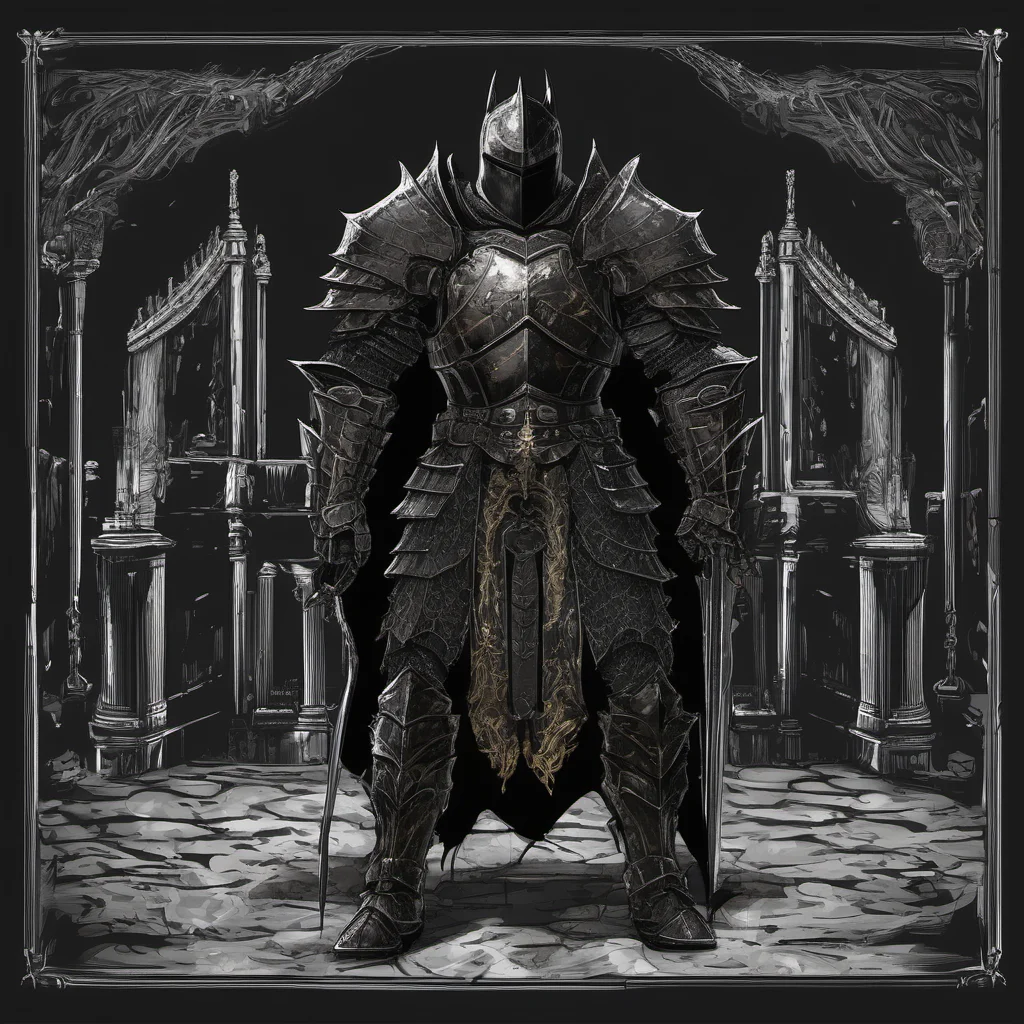aidark knight black armor black night background dark souls confident engaging wow artstation art 3
