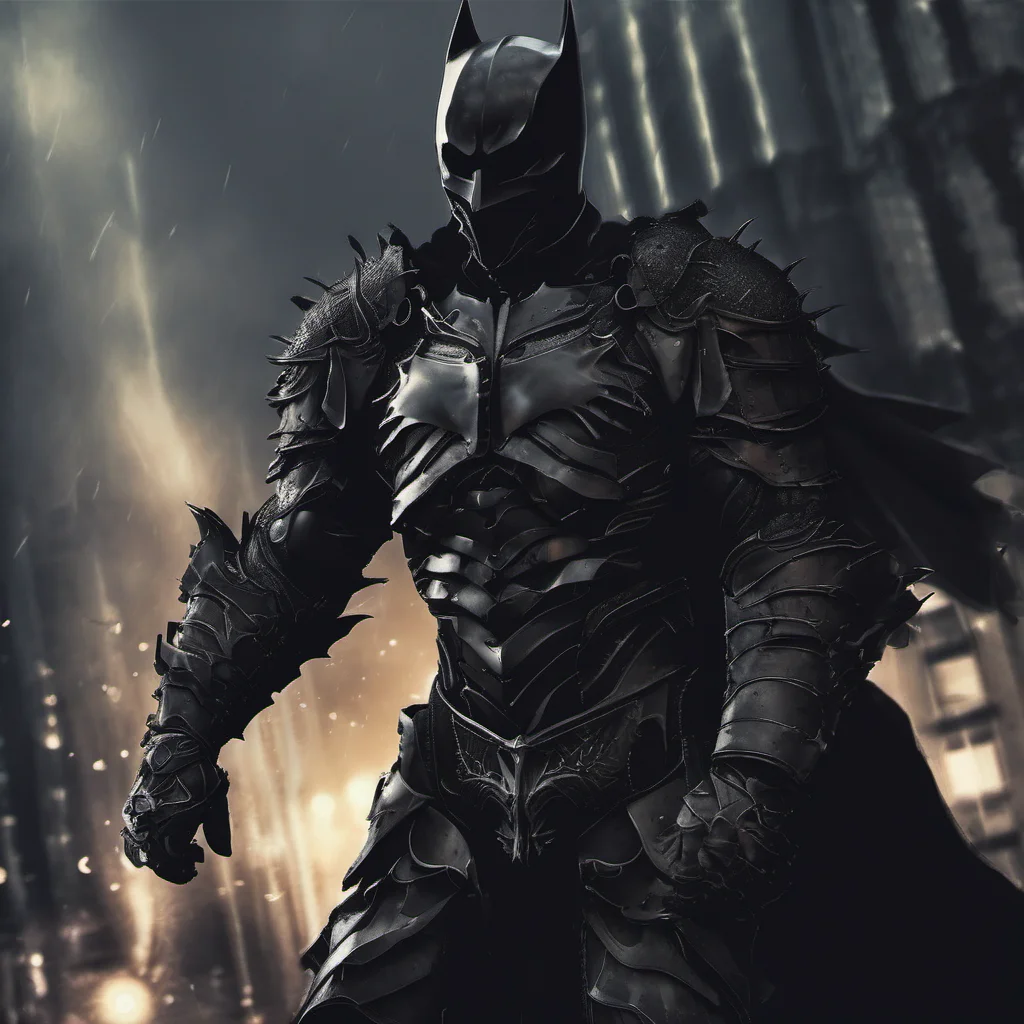 aidark knight black armor black night background
