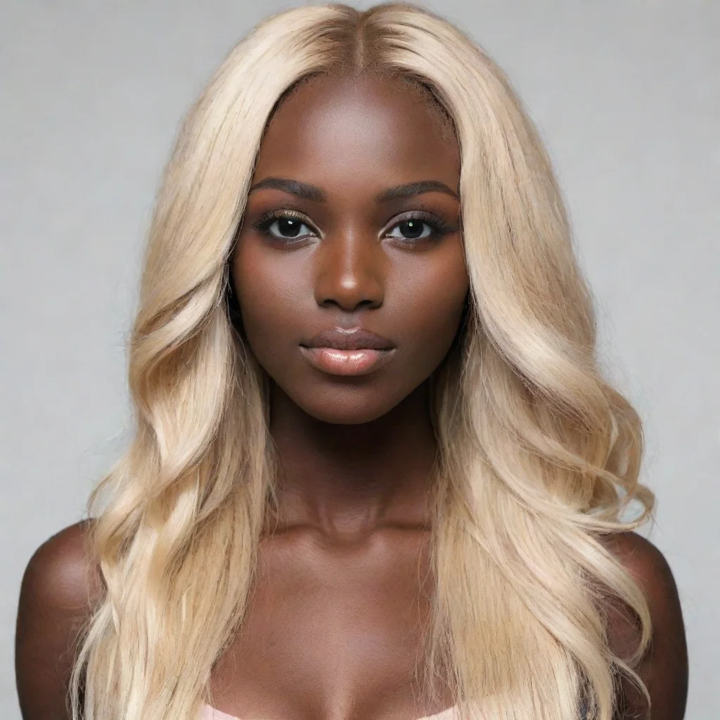 aidark skin long blonde haired