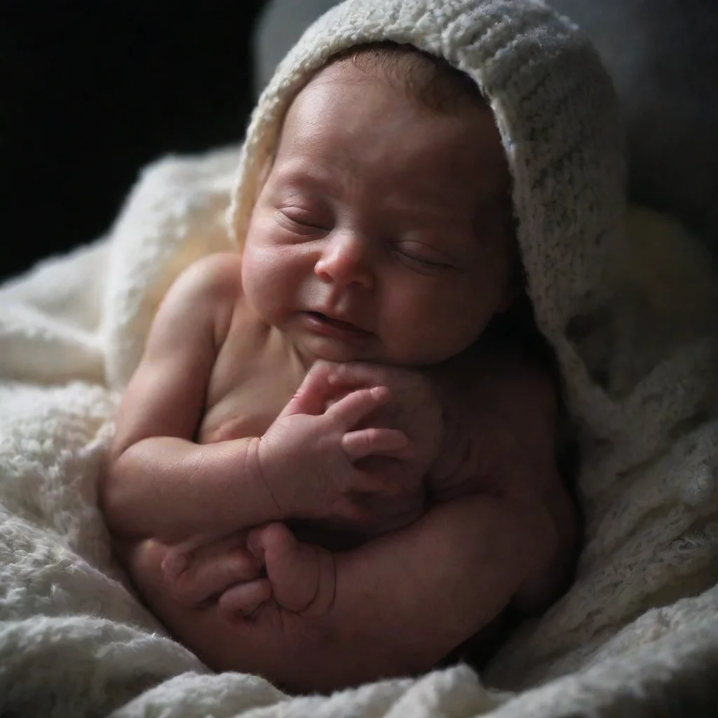 darkness taking a newborn baby