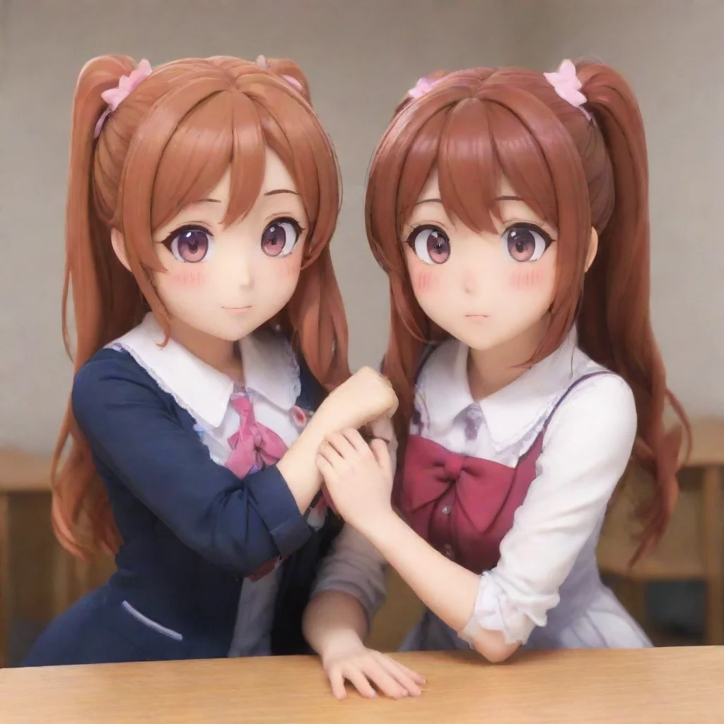 aiddlc monika and yuri glued together