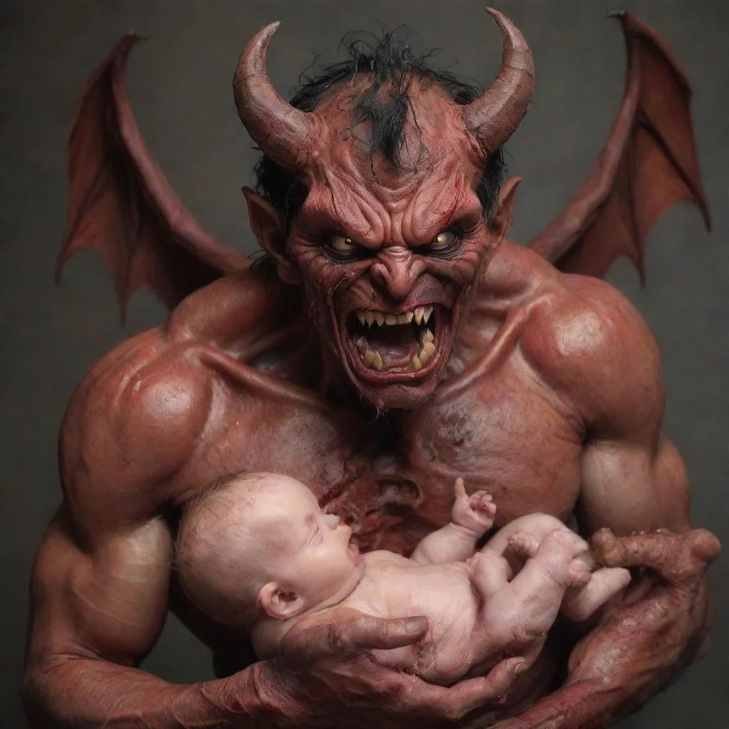 aidemon ripping apart a newborn baby