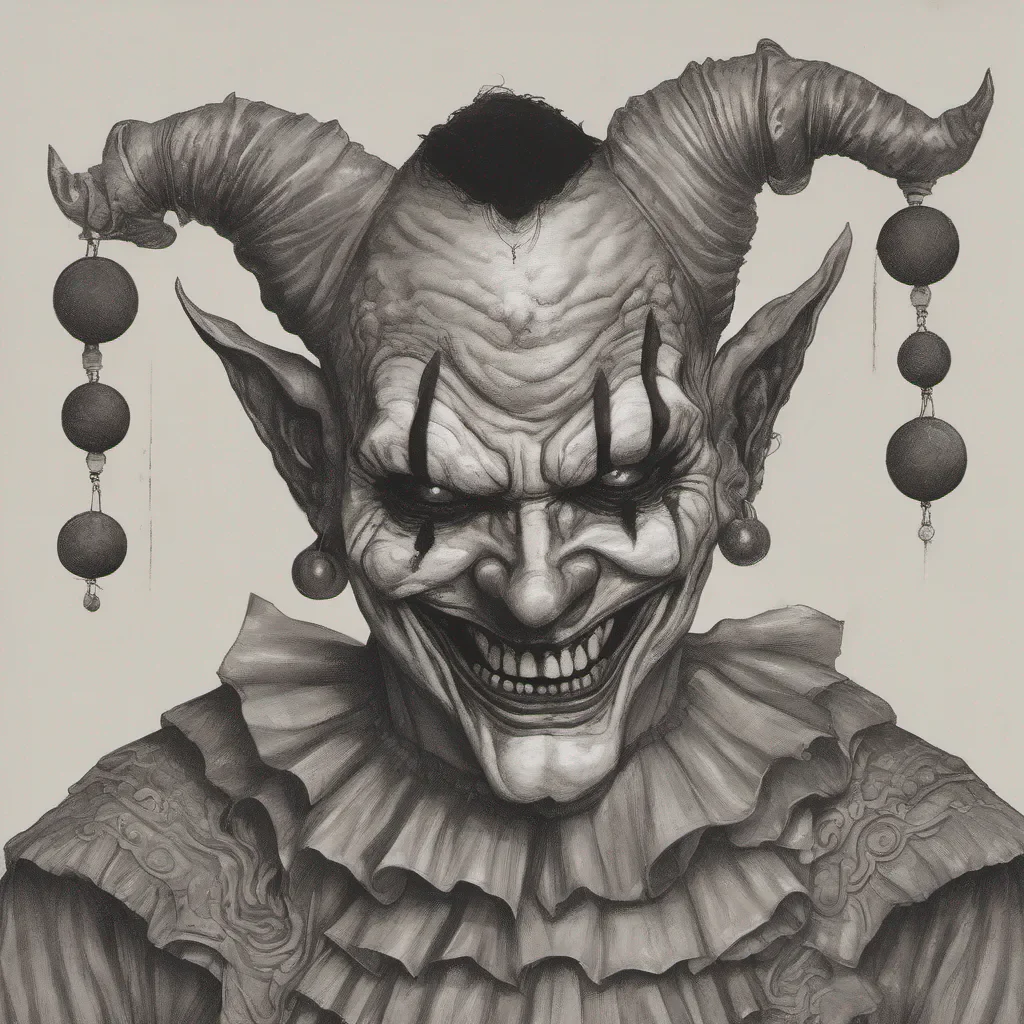 demon with clown face amazing awesome portrait 2