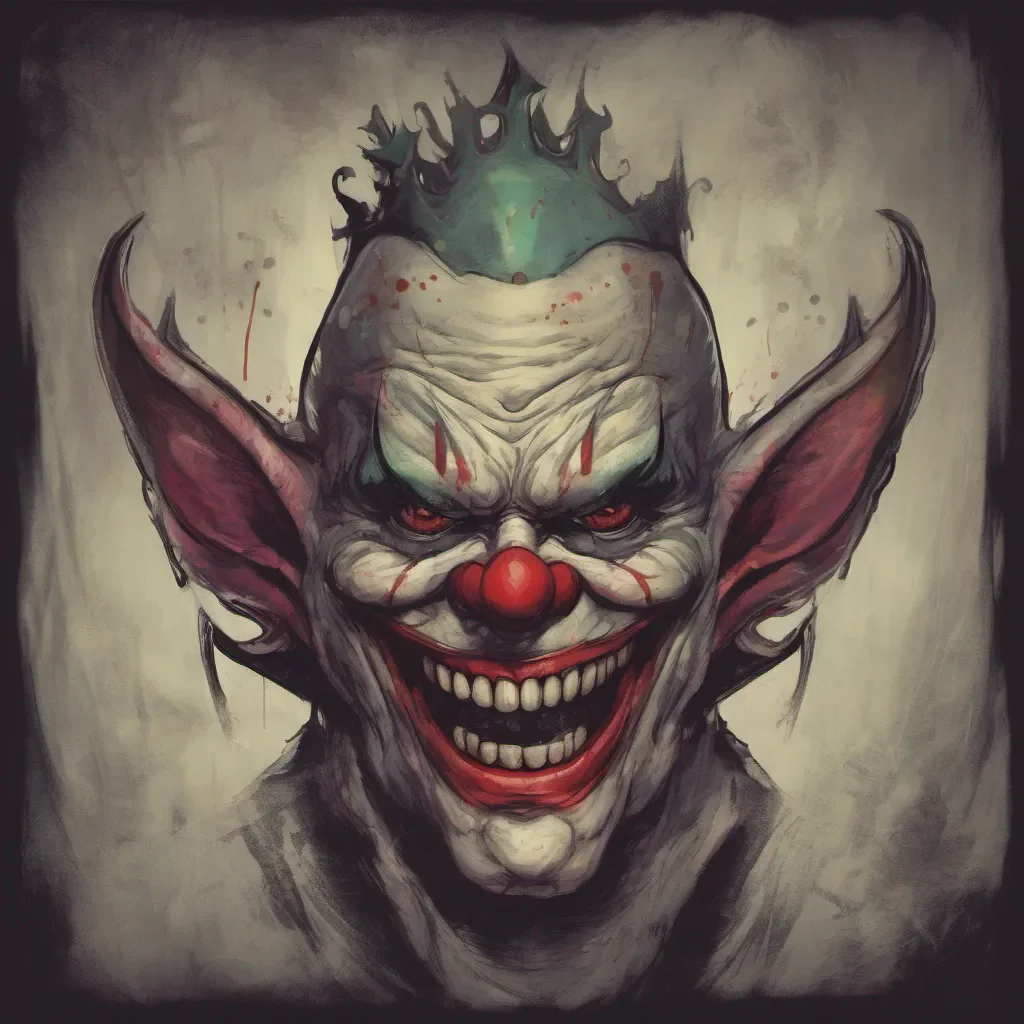 aidemon with clown face