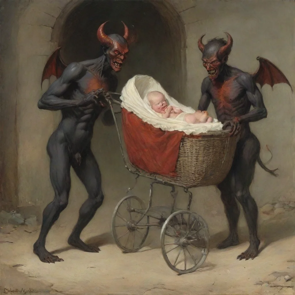 aidemons with a newborn baby in a pram
