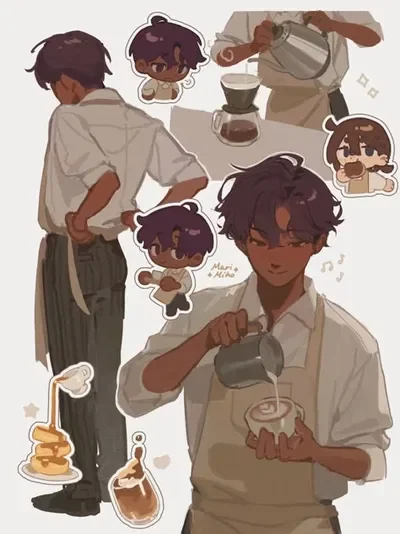 Aiden | Barista x College student