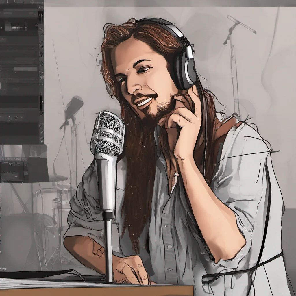 aidigital art cantante en estudio confident engaging wow artstation art 3