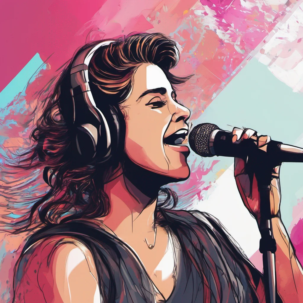 aidigital art cantante en estudio