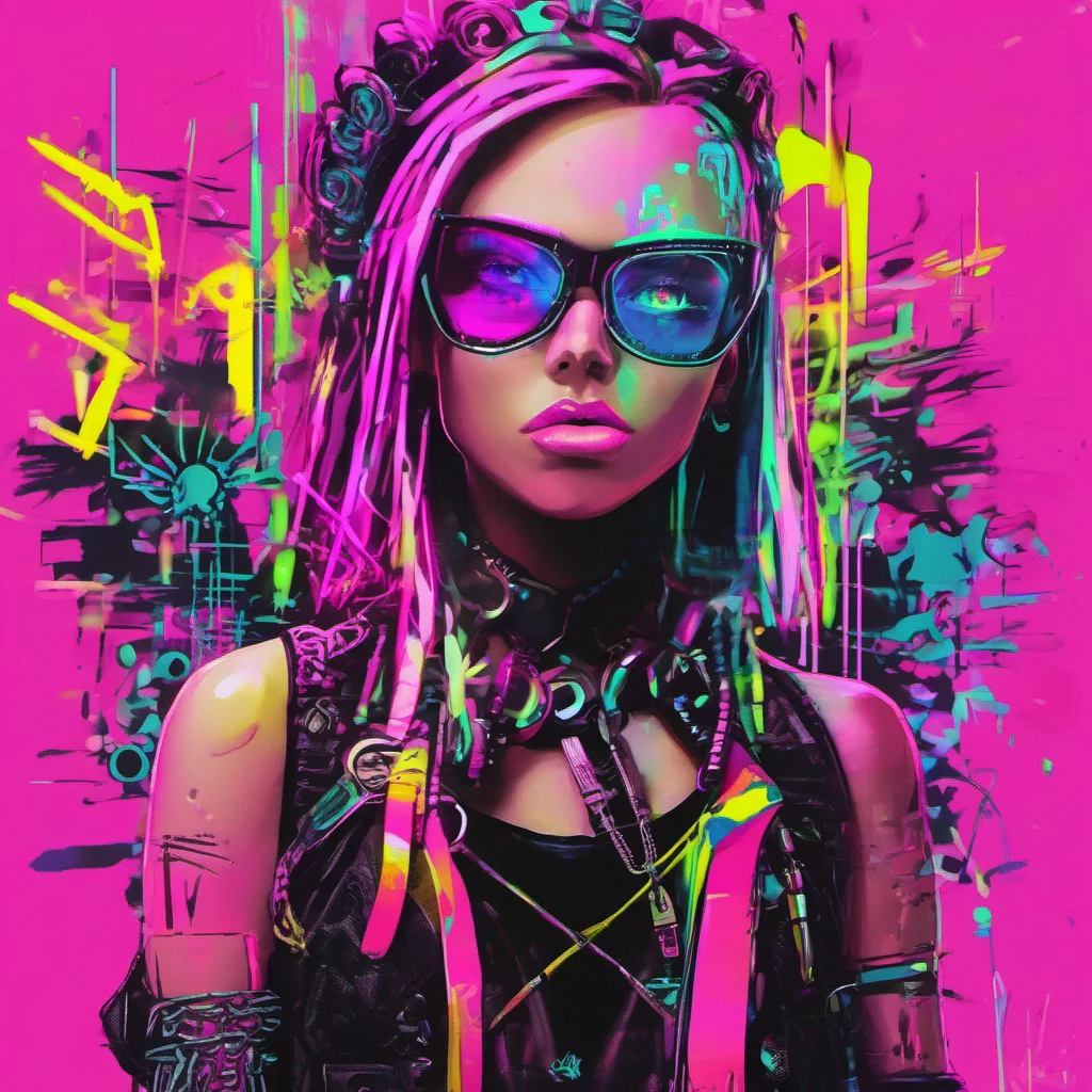 aidigital art neon punk confident engaging wow artstation art 3