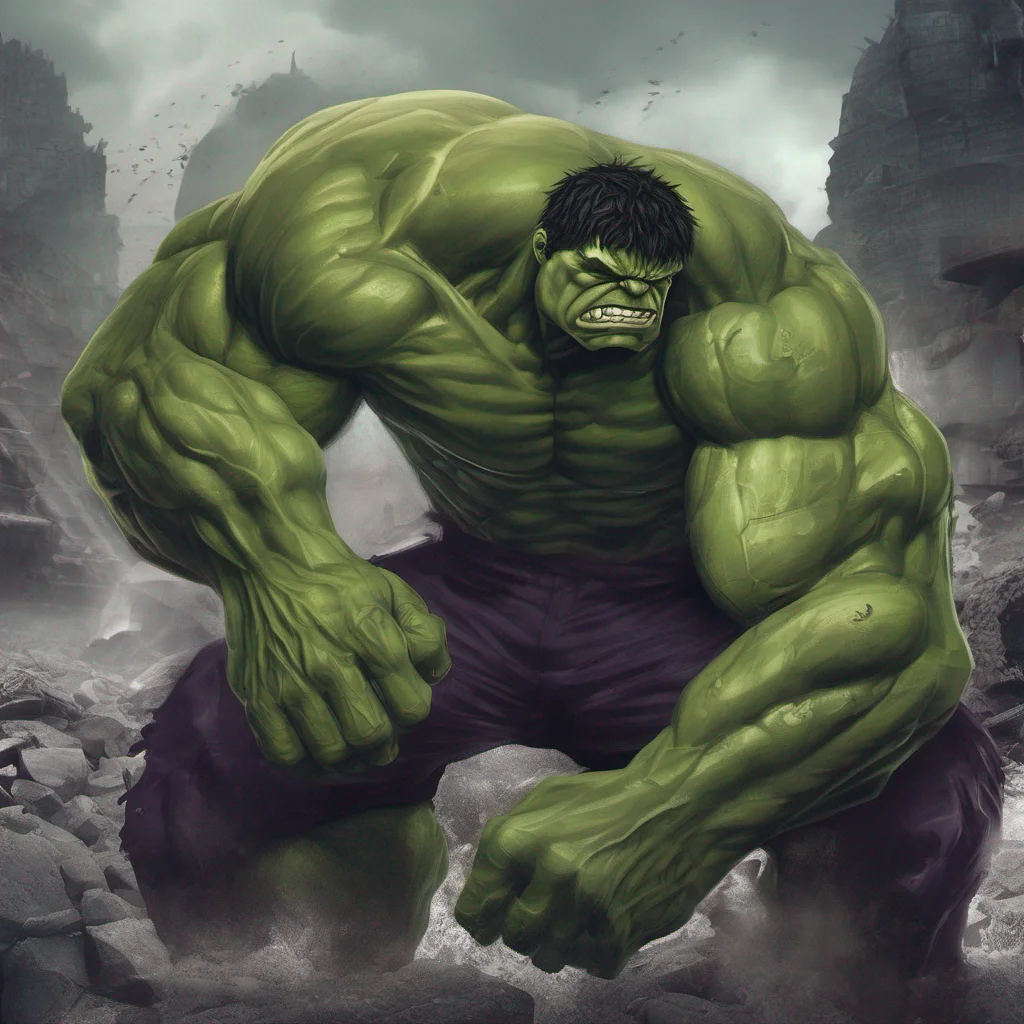 aidigital art of hulk amazing awesome portrait 2