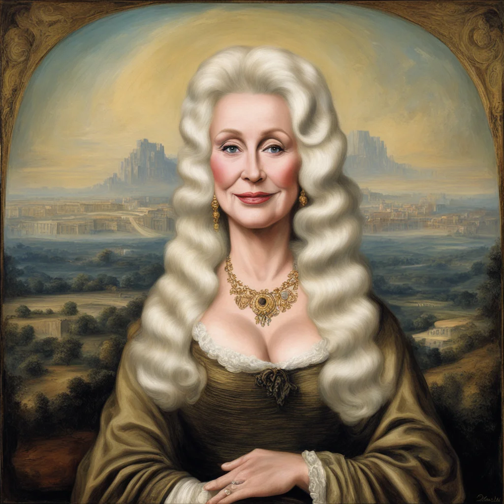 dolly parton as mona lisa amazing awesome portrait 2