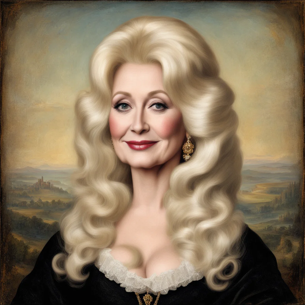 dolly parton as mona lisa confident engaging wow artstation art 3