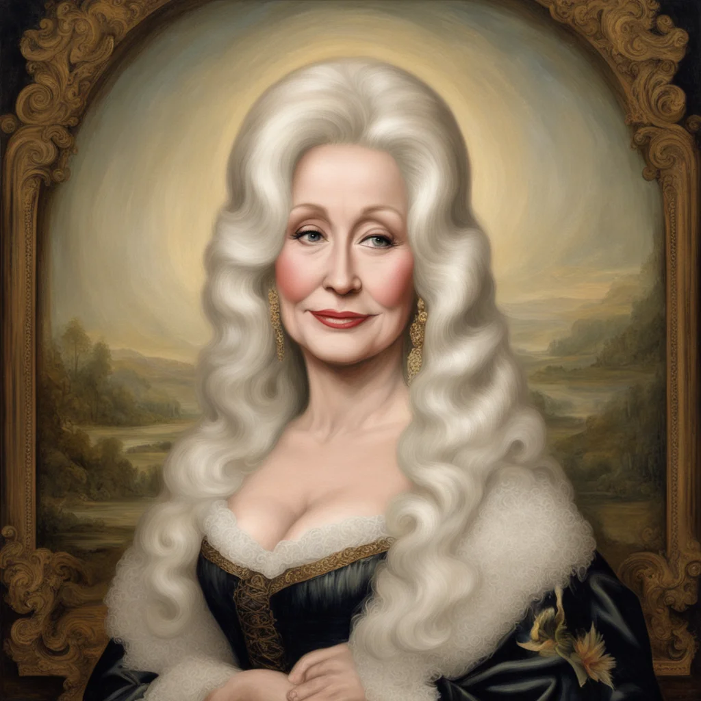 aidolly parton as mona lisa