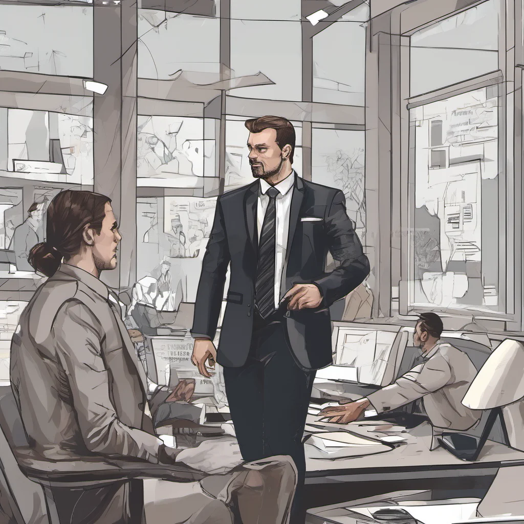 dominant male businessman