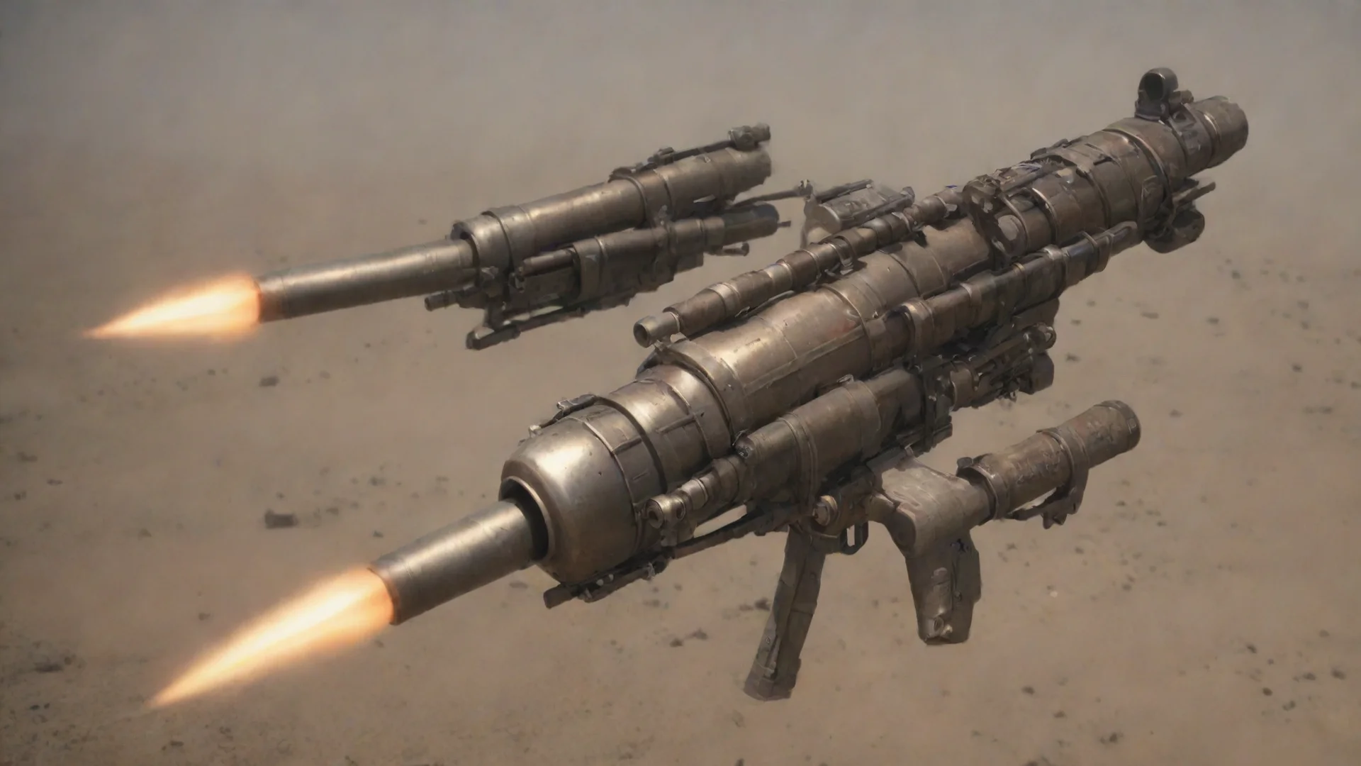 aidouble barrel rocket launcher  wide