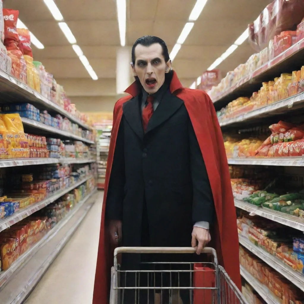 dracula in supermarket