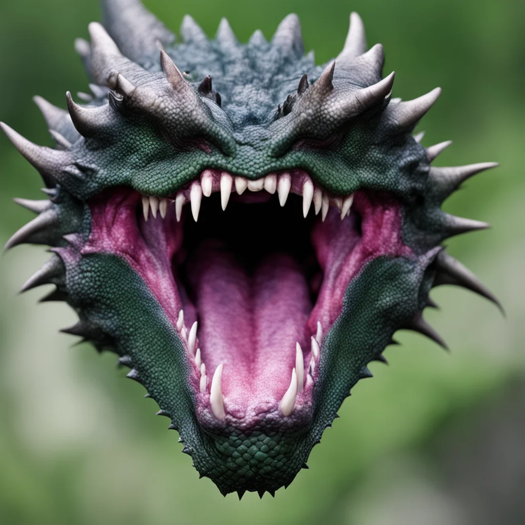 dragon mouth open