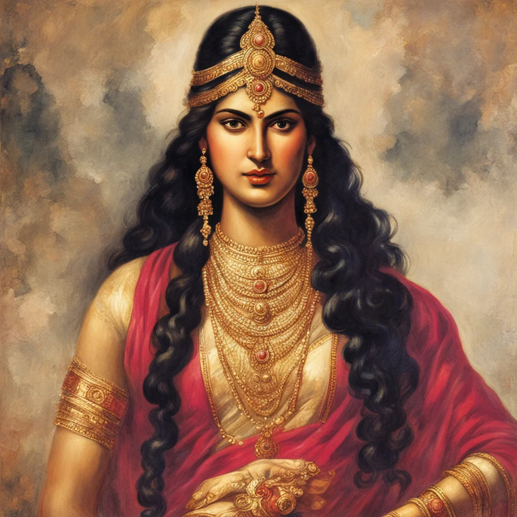 draupadi indian confident engaging wow artstation art 3
