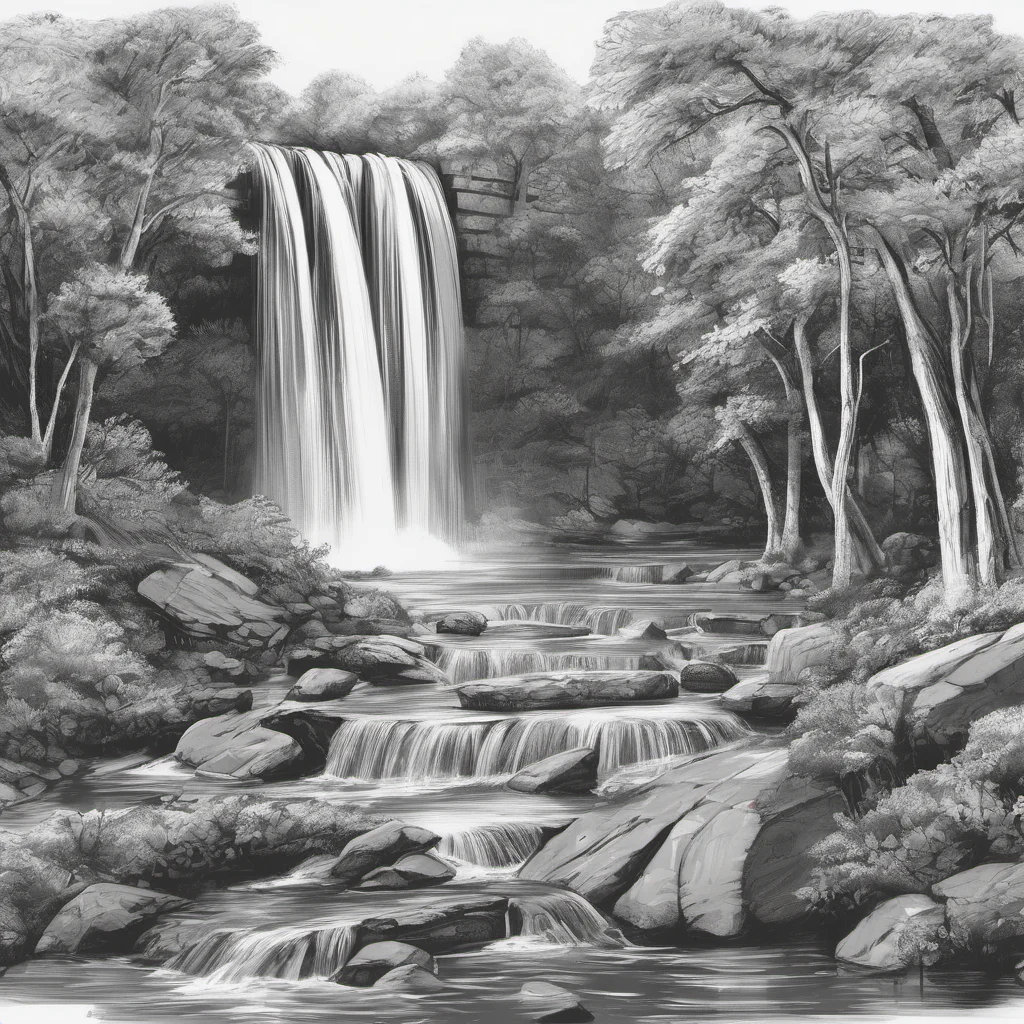 aidraw an image of waterfall good looking trending fantastic 1