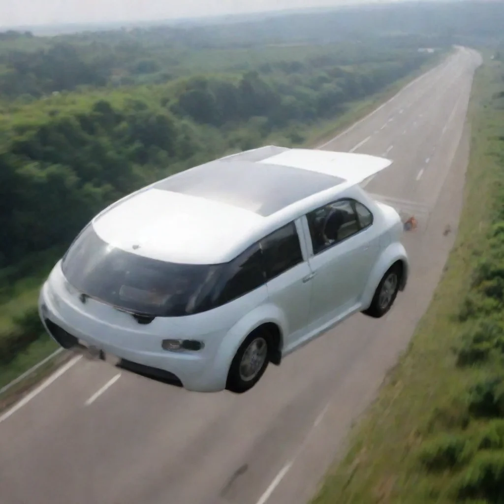 aidriving car on fly