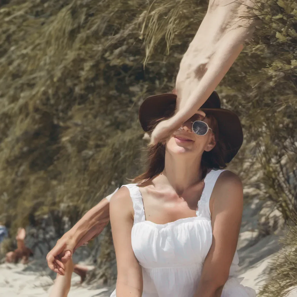 aieine frau am strand
