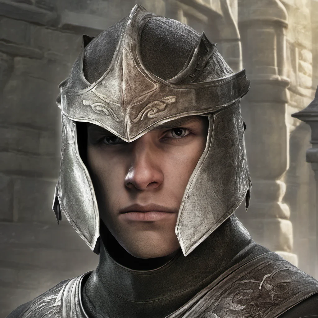 elder scrolls oblivion guard character face visible poster cover next gen realistic angry confident engaging wow artstation art 3