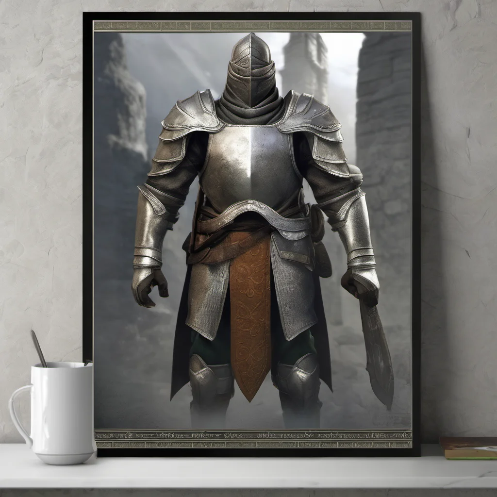 elder scrolls oblivion guard character full pose face visible poster cover next gen realistic angry amazing awesome portrait 2
