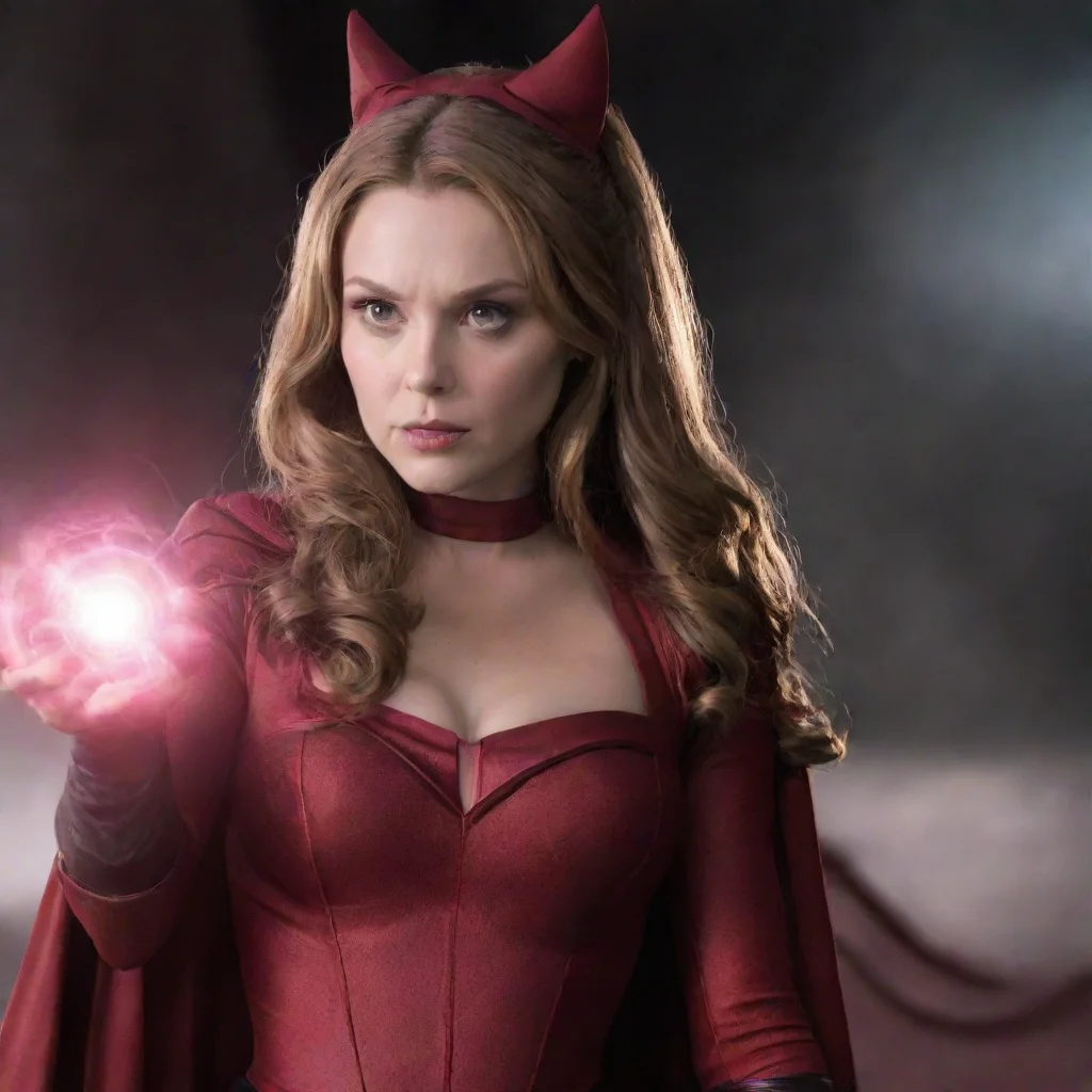 aielizebeth olsen as scarlett witch