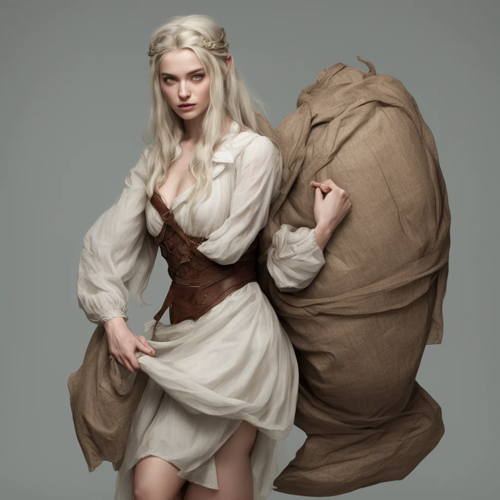 aielven maid struggles to carry too heavy sack amazing awesome portrait 2