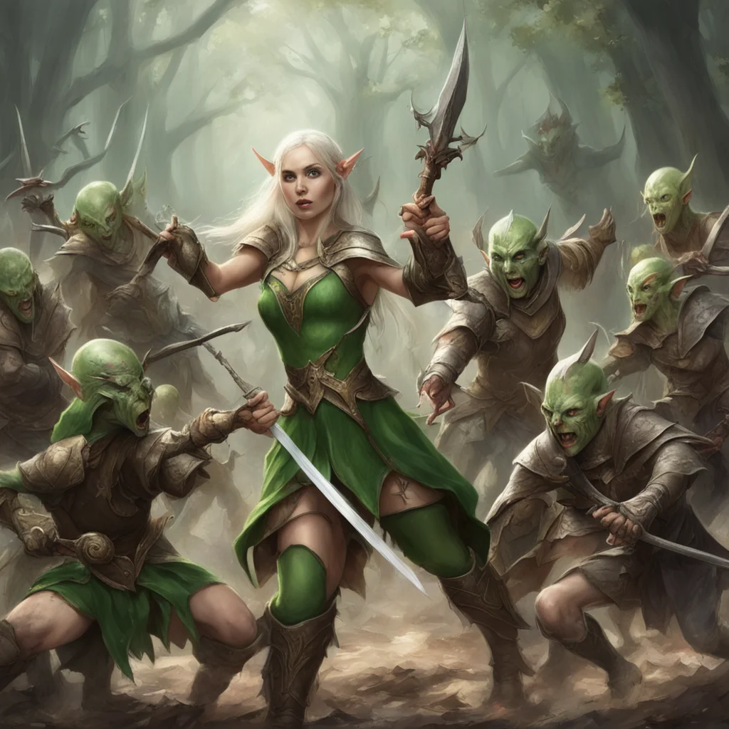 aielven princess fights goblins