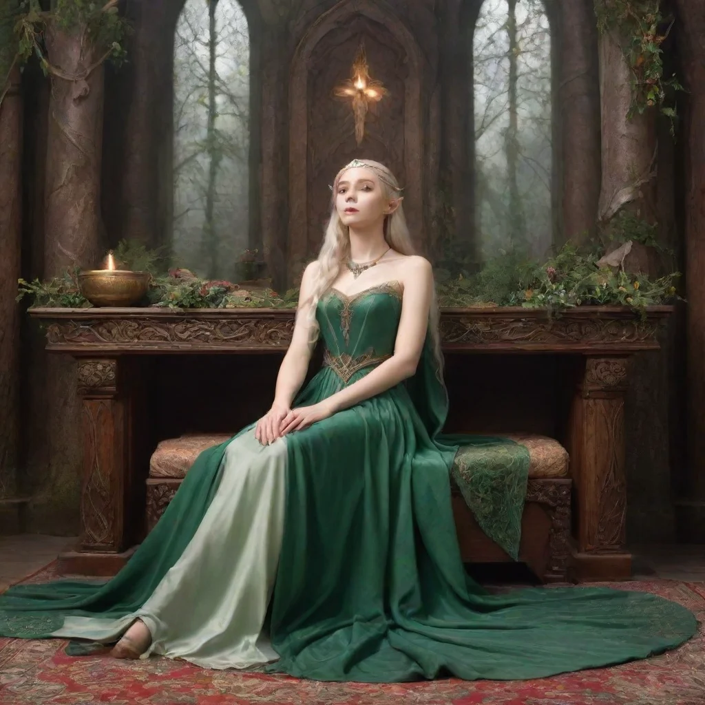 aielven princess lays on altar
