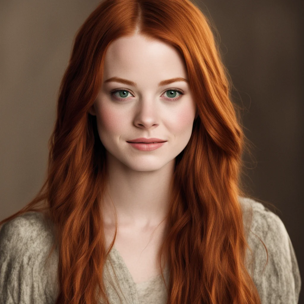 aiemma stone as ginny weasley  confident engaging wow artstation art 3