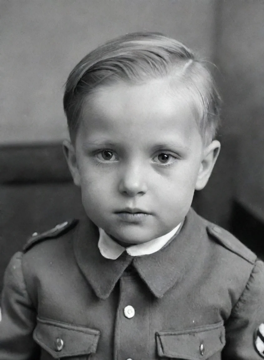 aienfant arien nazi nu portrait43